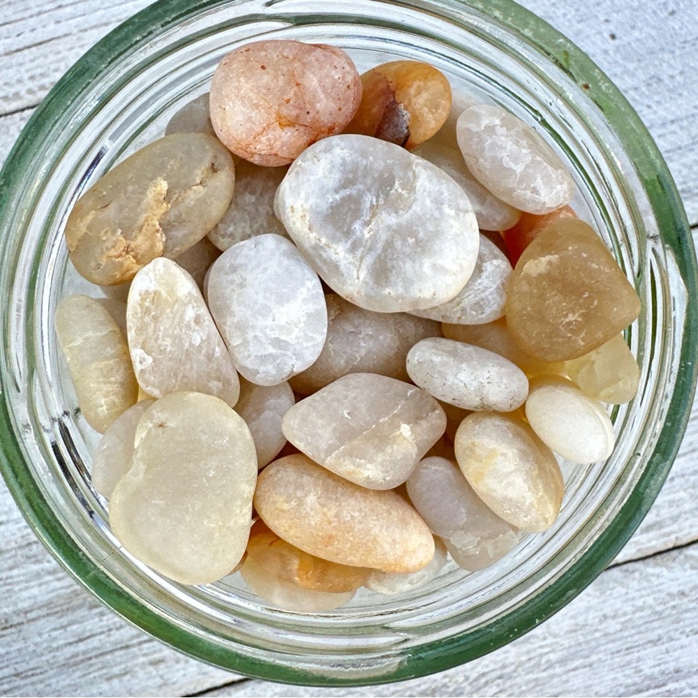 Hand Selected Cape May Diamonds to Display in Glass Jar